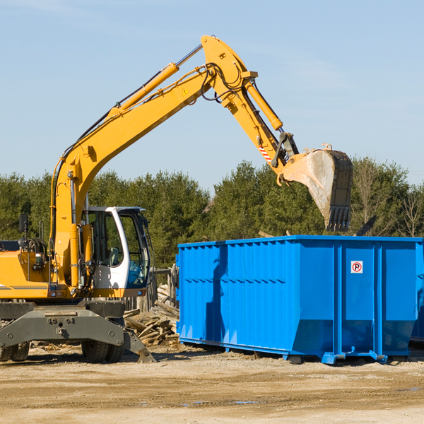 are there any restrictions on where a residential dumpster can be placed in Grandview Texas